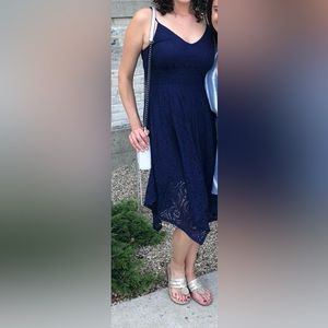 Navy Express Lace Dress